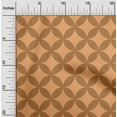 thumbnail image 2 of oneOone Cotton Poplin Orange Fabric Geometric Craft Projects Decor Fabric Printed By The Yard 56 Inch Wide, 2 of 4