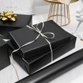 thumbnail image 2 of Firefly Hope 17 Inches X 9.84 Feet Black Matte Metallic Wrapping Paper, Solid Color for Birthdays, Weddings & DIY Bouquets, 2 of 5
