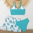 thumbnail image 5 of Puawkoer Maillot de Bain Fille 3 Pcs Bikini Solide Maillot de Bain Filles Rullfe Maillot de Bain Caleçons Courts Maillot de Bain pour Filles Bikini Filles, 5 of 5