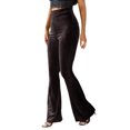 thumbnail image 1 of Wangsaura Women's Bootcut Yoga Pants Tummy Control Bootleg Velvet Sweatpants, 1 of 5