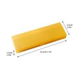 thumbnail image 1 of Plastic Pencil Box with Lid 7.67 in x 2.55 in x 0.98 in Translucent Frosted Design Stackable Student Stationery Storage Case, 1 of 2