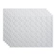 thumbnail image 1 of Fasade 18in x 24in Traditional Style 6 Gloss White Backsplash Panel 5 Pack, 1 of 6