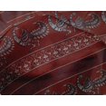 thumbnail image 4 of oneOone Silk Tabby Fabric Floral & Peacock Block Print Fabric By The Yard 42 Inch Wide, 4 of 4
