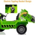 thumbnail image 4 of Kids Ride-on Dump Truck with Remote Control, 2-Speed Electric Toy Car, Shovel, Music for Outdoor Play, 4 of 10