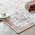 thumbnail image 2 of RUGKING Distressed Floral Runner Rug 3x10 Red Multi Flodable Vintage Carpet Non Slip Runner Rug For Hallways Entryways Kitchen Bathroom, 2 of 6