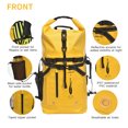 thumbnail image 4 of AFISHTOUR Sac à Dos à Roulettes en PVC Imperméable de 35 L pour le Cyclisme, la Moto et les Aventures en Plein Air - Jaune, 4 of 7