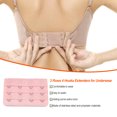 thumbnail image 4 of tredstone Extension Strap Bra Extenders Buckle 4 Hook Breathable Practical Accessories Adjustable Replacement 3 Rows Underwear light shrimp red, 4 of 5