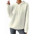 thumbnail image 1 of Womens Hoodies Oversized Hooded Sweatshirt Casual Long Sleeve Drawstring Pullover Tops Apricot Color 4XL, 1 of 7