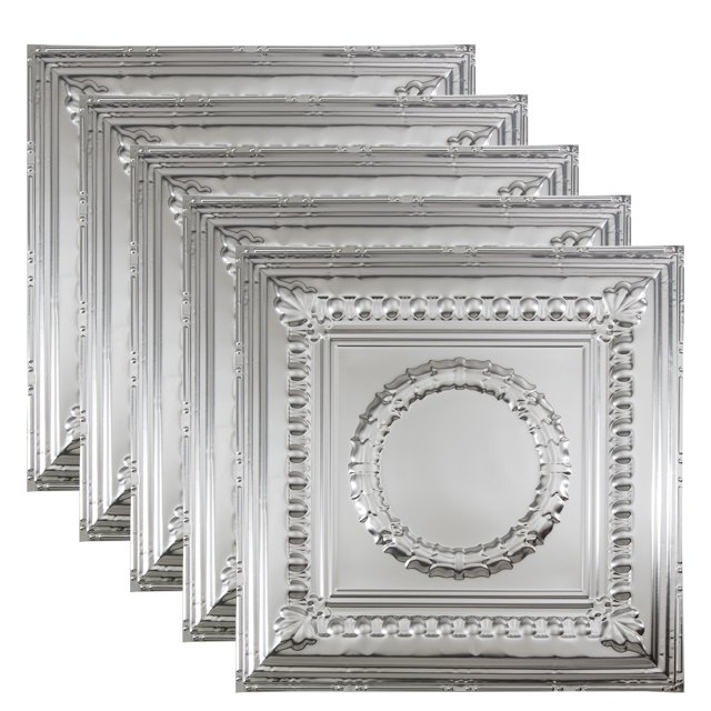 Great Lakes Tin 2ft x 2ft Nail Up Ceiling Tiles 5 Pack