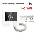 thumbnail image 1 of Thermostat de Programmation Hebdomadaire Wi-Fi avec Application, Contrôle de la Température, Commande Vocale Alexa, Thermorégulateur Intelligent Chaud pour Chauffage au Sol, Bricolage Facile, 1 of 7