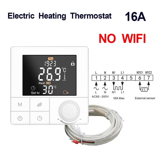 WIFI Weekly Program Thermostat APP Temperature Control Voice Alexa Smart Warm Underfloor Heating Thermoregulator ,Easily DIY