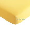 thumbnail image 2 of Marina Decoration 600 Thread Count Ultra Soft Deep Pocket Hotel Standard Solid Bedding Long Staple Percale Cotton All Season Sheet Set with Pillowcase, 2 of 7