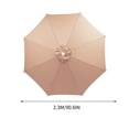 thumbnail image 2 of Parasol de Terrasse Extérieur Grand de 90,6 Pouces à 8 Baleines, Parasol de Marché pour Table – Résistant aux UV, Parasol de Piscine 190T Robuste et Imperméable, Toile de Remplacement pour Parasol, Housse Supérieure de Remplacement (Cadre Non Inclus), 2 of 6
