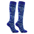 thumbnail image 4 of Bas de Compression 20-30 mmHg Longueur Genou Bas de Sport 20-30 mmHg Bas de Compression pour Course Cyclisme Unisexe, Bleu, Camouflage, G/TG, 4 of 6