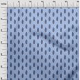 thumbnail image 3 of oneOone Polyester Spandex Medium Blue Fabric Asian Floral Block Sewing Material Print Fabric By The Yard 56 Inch Wide, 3 of 5