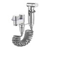 thumbnail image 1 of Bathroom Handheld Toilet Bidet Faucet, Sprayer Hand Bidet Set Toilet Self Cleaning Shower Head One In Two Out Angle Valve Faucet ,Easy to Install, 1 of 7