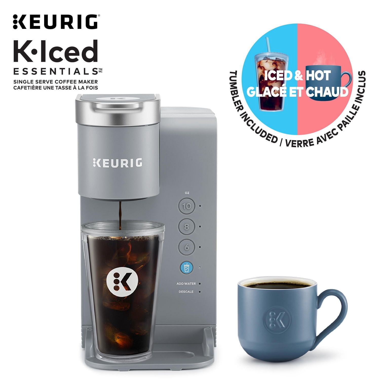 Keurig K-Iced Essentials Single Serve K-Cup Pod Coffee Maker