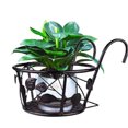 thumbnail image 2 of Hanging Railing Iron Planter Baskets Flower Pot Holder Hanger Metal Fence Rail for Patio Balcony Porch Fence, 2 of 5