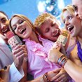 thumbnail image 4 of Peggybuy Karaoke Microphone, Handheld Karaoke Speaker for Android/Apple (Yellow), 4 of 8