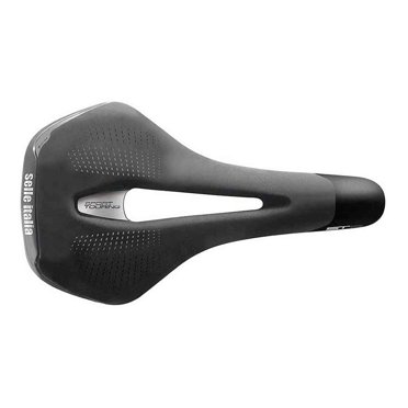 Selle Italia , ST 5 Flow, Saddle, 276 x 165 mm, 403 g, Noir/hi-viz