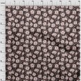 thumbnail image 4 of oneOone Tissu Polyester Spandex Marron Floral Rétro Projets de Couture Tissu Imprimé au Mètre 56 Pouces de Large, 4 of 5