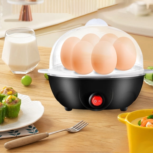 Cuiseur d'Oeufs Électrique Mini en Acier Inoxydable à Double Étage, Cuiseur d'Oeufs Bouillis pour le Déjeuner et l'Usage Domestique