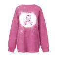 thumbnail image 3 of Penkiiy Chandail pour Femmes Mode Femmes Été Ample Imprimé T-Shirt à Col Rond Manches Longues Blouse Décontractée Rose Vêtements Y2K, 3 of 3