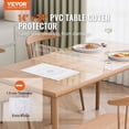 thumbnail image 2 of VEVOR PVC Table Protector 14x24 Inch Clear Plastic Desk Protector 1.5mm Thick, 2 of 9