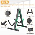 thumbnail image 3 of A-Frame Folding Guitar Stand for Musicians, Non-Slip Feet Guarantee Stability on Any Surface, Soft Padding Protection Ensures Your Instrument Remains Scratch-Free During Every, 3 of 7
