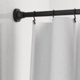 thumbnail image 4 of Tringle à rideau de douche à tension réglable Mainstays avec embouts décoratifs, 109 à 183 cm, noire, 4 of 6