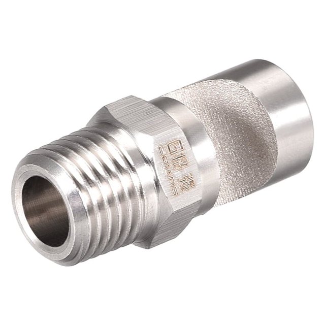 Unique Bargains Embout de Jet d'Inondation, Buse de Ventilateur Plat Grand Angle 1/4 BSPT en Acier Inoxydable. Fabriquée en Acier Inoxydable 304 durable avec une Finition Résistante à la Corrosion. Présente un Motif de Pulvérisation de Ventilateur Plat Grand Angle, Idéal pour la Pulvérisation Diffusée, le Nettoyage, la Lubrification, le Refroidissement et l'Humidification. la Conception à Pré-Orifice Assure des Gouttes Plus Grandes pour une drift Réduite et un Débit Précis. Mesure 16mm x 32mm (Largeur Hexagonale x Longueur Totale) avec un Filetage 1/4 BSPT