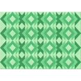 thumbnail image 1 of Ahgly Company Tapis Rectangulaire Lavable en Machine Intérieur Vert Jade Transitionnel, 2 Pieds x 4 Pieds, 1 of 7