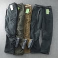 thumbnail image 1 of Shell Pants Hiking Trousers Camping Shell Pants Outfit Protector Multipurpose Multi Bag Overalls Solidness Hunting Equipment Black M, 1 of 9