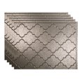 thumbnail image 1 of Fasade Monaco Vinyl Backsplash Panels 18in x 24in Galvanized Steel 5 Pack, 1 of 5