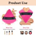 thumbnail image 5 of 12 PCS Powder Puff Triangle Makeup Puffs for Loose Setting Powder Face Body, Foundation Blender Velour Setting Powder Puff, Super Soft Eye Makeup Wedges Beauty Tools (6 Black 6 Red), 5 of 5