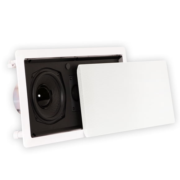 Theater Solutions TSLCR5 Haut-Parleur Central Encastré à Double Caisson de Basses dans le Mur