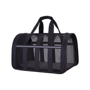 Bwiyojiz 12.99"Lx9.84"Wx8.66"H Cloth Cats Carriers Dog Carrier for Small Medium Dogs Puppies up to 15 Soft Sided Travel Puppy Home Storage & Organization, Black, Gifts for Family