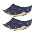 thumbnail image 1 of CHUANK 2 Pcs Valet Tray PU Leather Key Bowl Reversible Valet Tray Organizer Square Weave Nightstand Organizer Tray Waterproof Key Tray Decorative Catchall Tray for Man, 1 of 10