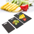 thumbnail image 4 of Cutting Board Kit, Plastic Chopping Board Double-Sided Imitation Marble Pattern Dishwasher Safe  For Restaurant For Home For Kitchen Black, 4 of 8