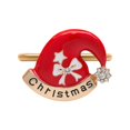 thumbnail image 1 of Cloth Napkin Hollow Pattern Christmas Wreath Gold And Silver Metal Thanksgiving Dinner Table Alloy Wedding Decoration, 1 of 15