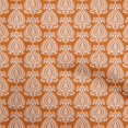 thumbnail image 1 of oneOone Silk Tabby Orange Fabric Asian Block Sewing Craft Projects Fabric Prints By Yard 42 Inch Wide, 1 of 5