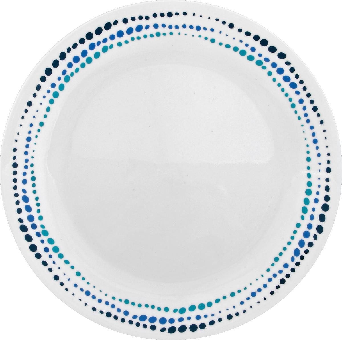 Assiette plate en verre Corelle® Classic 26 cm, bleu océan