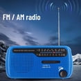 thumbnail image 3 of Chmadoxn AM/FM/SW Radio, Hand Crank Portable Survival Emergency Radio,Rechargeable Battery Power Bank USB Cellphone Charger,Camping Flashlight Lantern, Alarm FM radio, 3 of 8