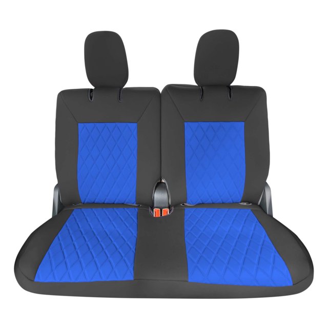 For 2020-2024 Ford Explorer Base FH Group Neoprene Custom Fit Car Seat Covers Water Resistant - 3rd Row Blue
