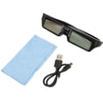 thumbnail image 3 of 3D Glasses, Left And Right Eye Switching Lightweight DLP 3D Glasses USB Rechargeable Long Endurance High Light Transmittance  For All DLP Link 3D Projectors KX30, 3 of 8