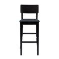thumbnail image 3 of Linon Torino Contemporary 31" Bar Stool Padded Faux Leather Seat in Black Wood, 3 of 10