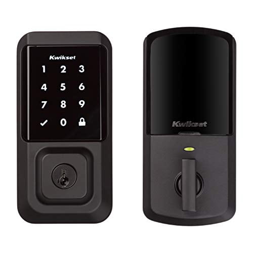 Kwikset 99390-004 Halo Wi-Fi Smart Lock Keyless Entry Electronic Touchscreen Deadbolt Featuring SmartKey Security, Iron Black