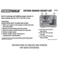 thumbnail image 5 of OEMTOOLS 37110 Oxygen Sensor Socket Set, 3 Piece O2 Sensor Wrench Kit with Case, 22mm O2 Sensor Socket Tools for 3/8 Drive and 1/2 Drive Sensor Remover And Installer, Oxygen Sensor Wrench, 5 of 5