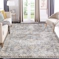 thumbnail image 2 of HOMERRY Washable 9' x 12' Area Rug for Living Room Large Modern Boho Rug Traditional Rug Contemporary Floor Cover, Blue, 2 of 7