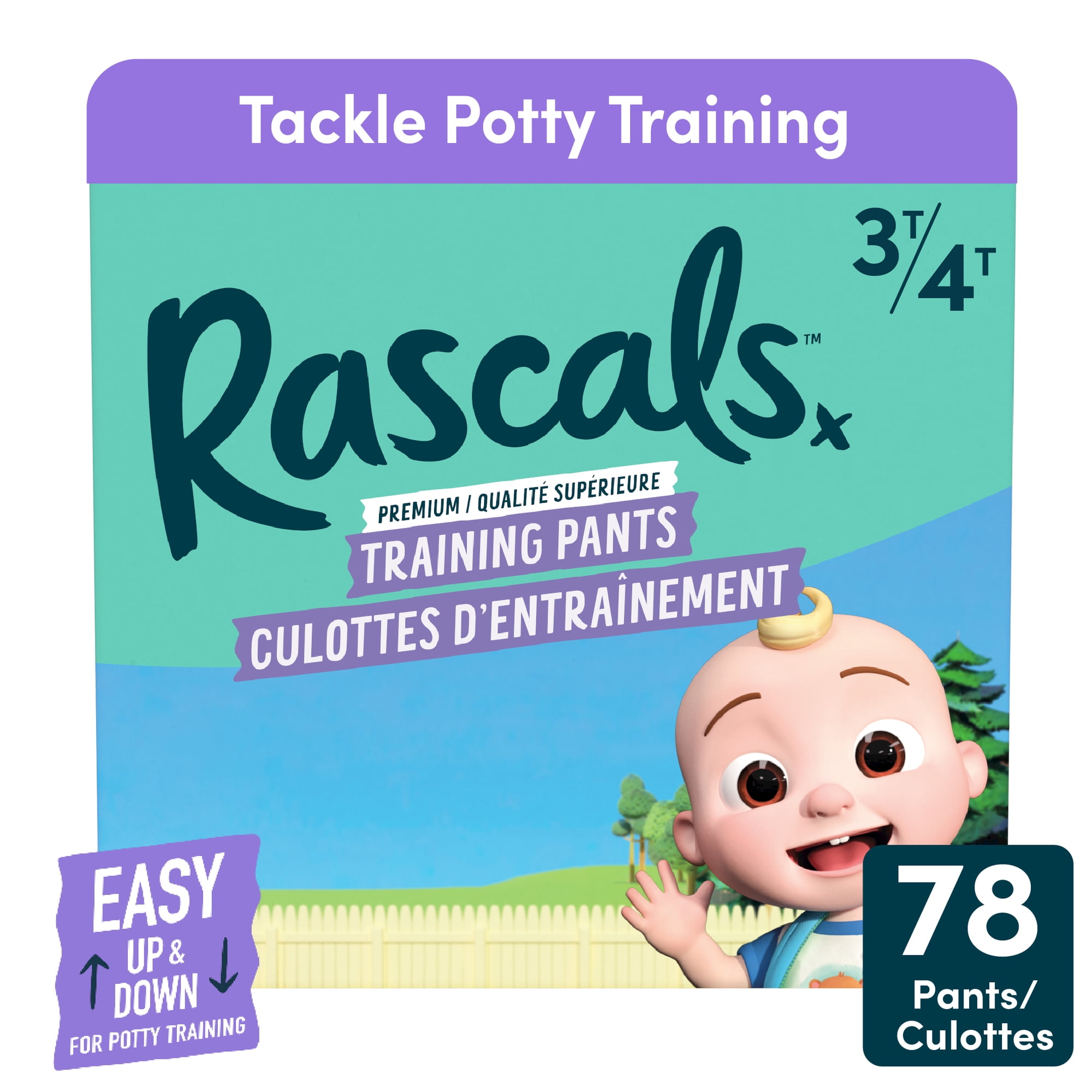 Rascals CoComelon Absorbent Potty Training Pants, Size 3T-4T